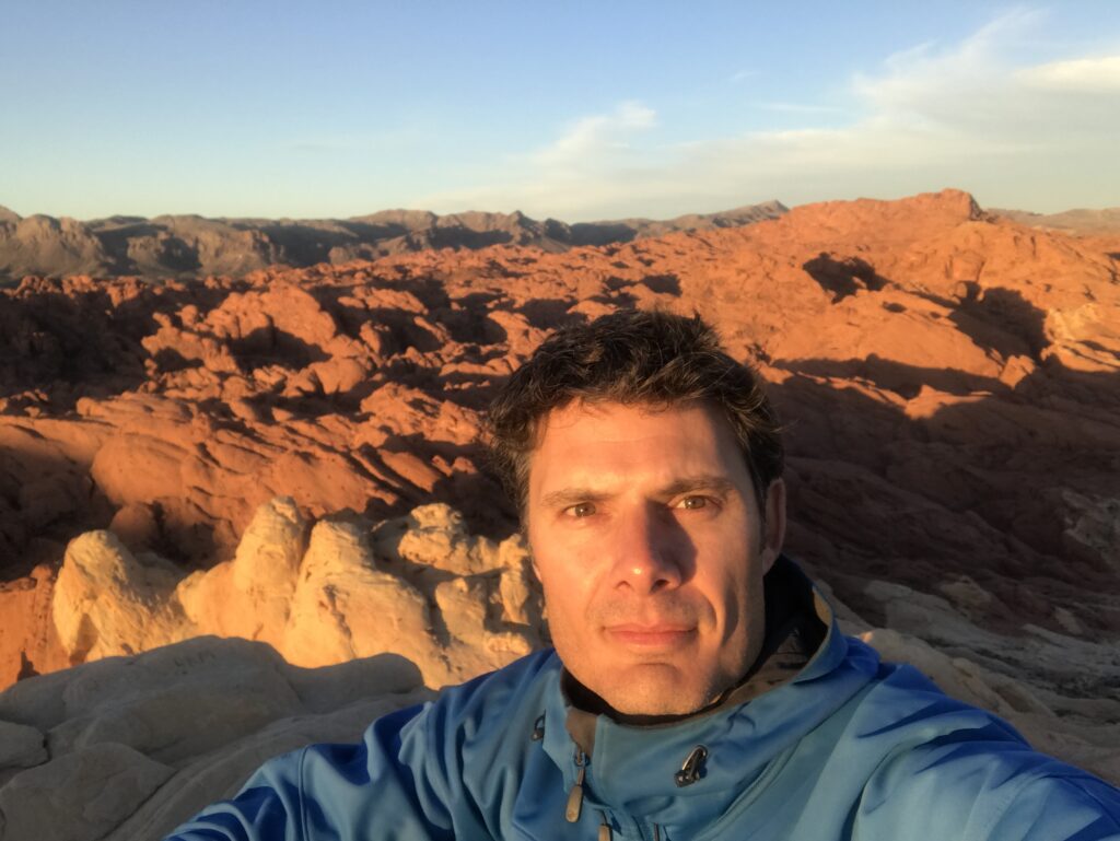 Michael selfie taken at the Valley of Fire in Nevada.