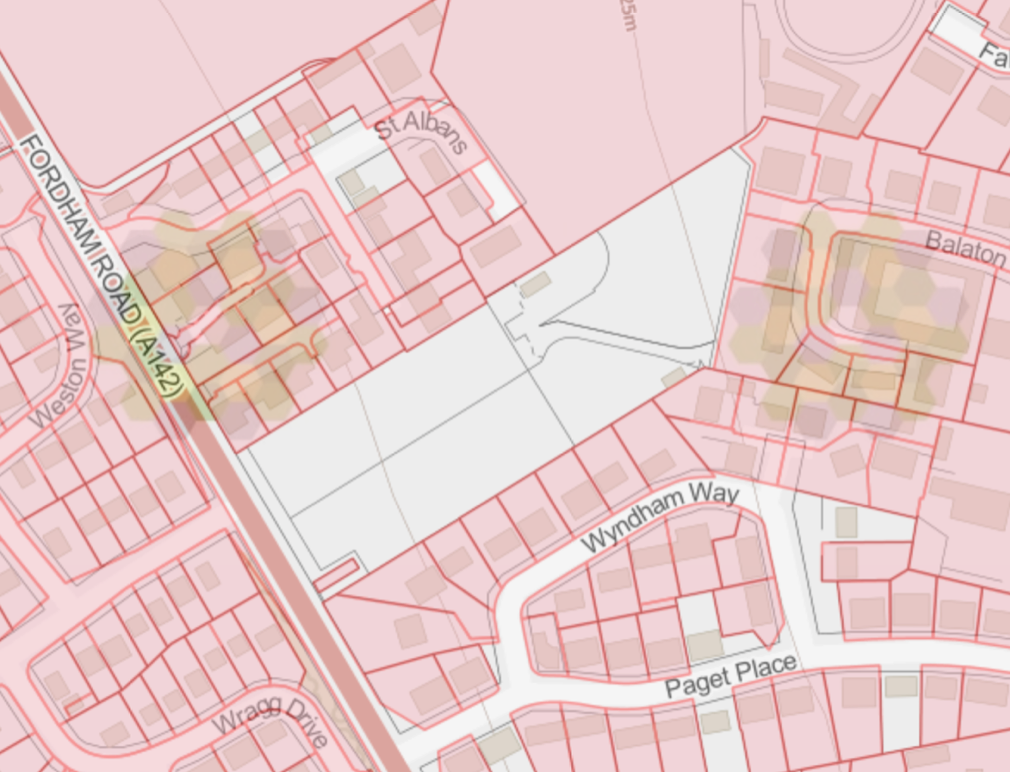 Grey area show unregistered property